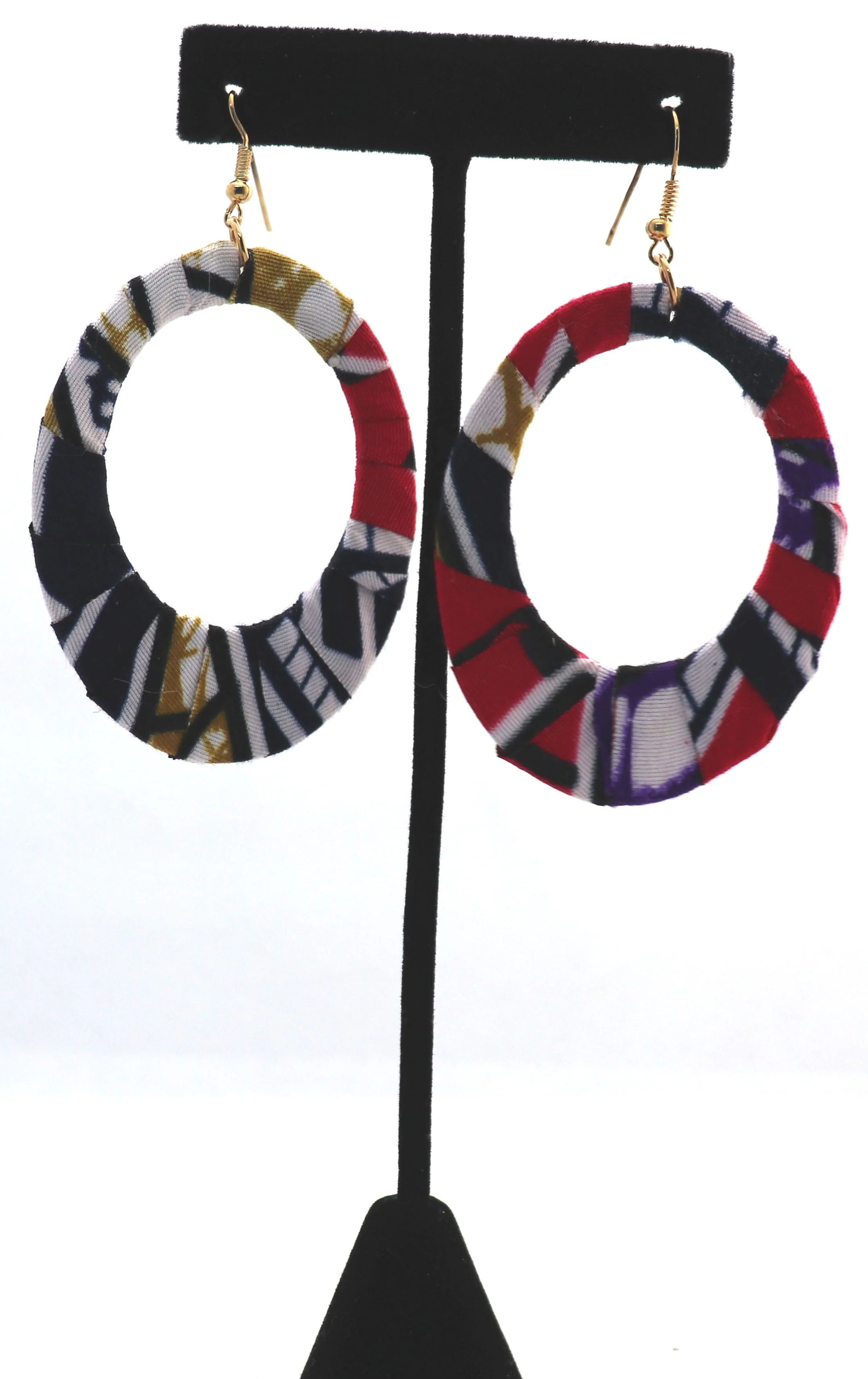 African Print Oval Hoops 1