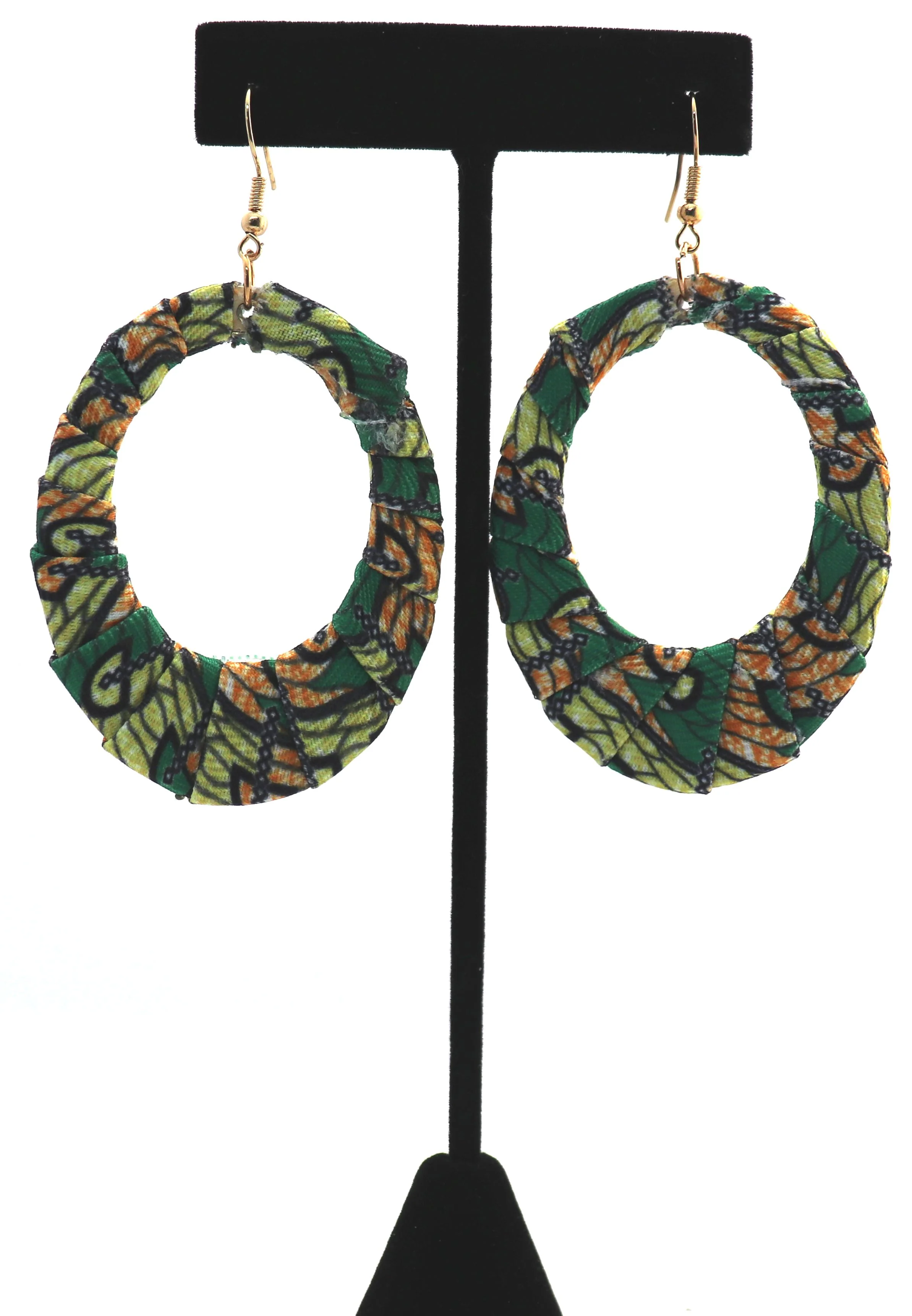 African Print Oval Hoops 1 - Image 4