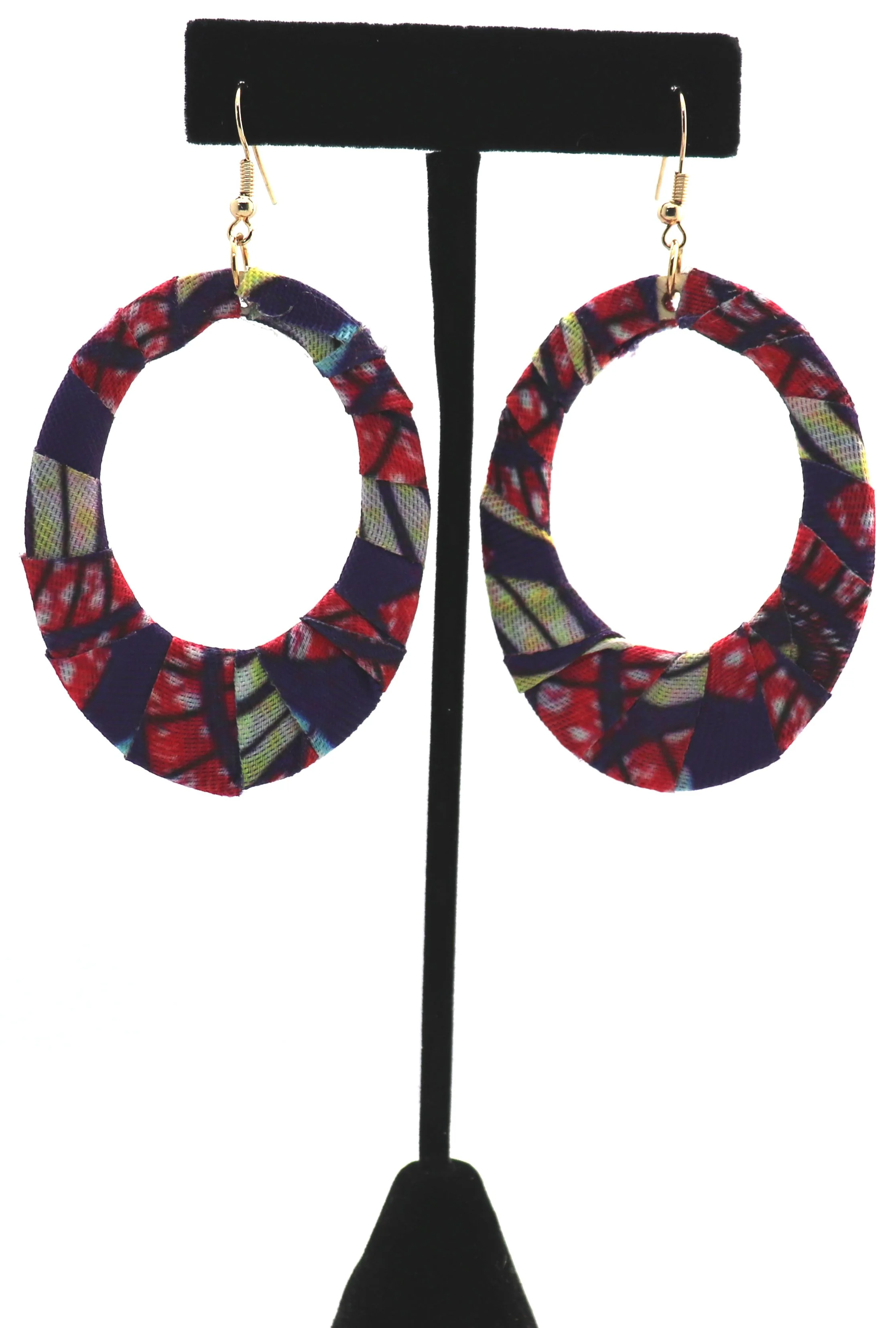 African Print Oval Hoops 1 - Image 5
