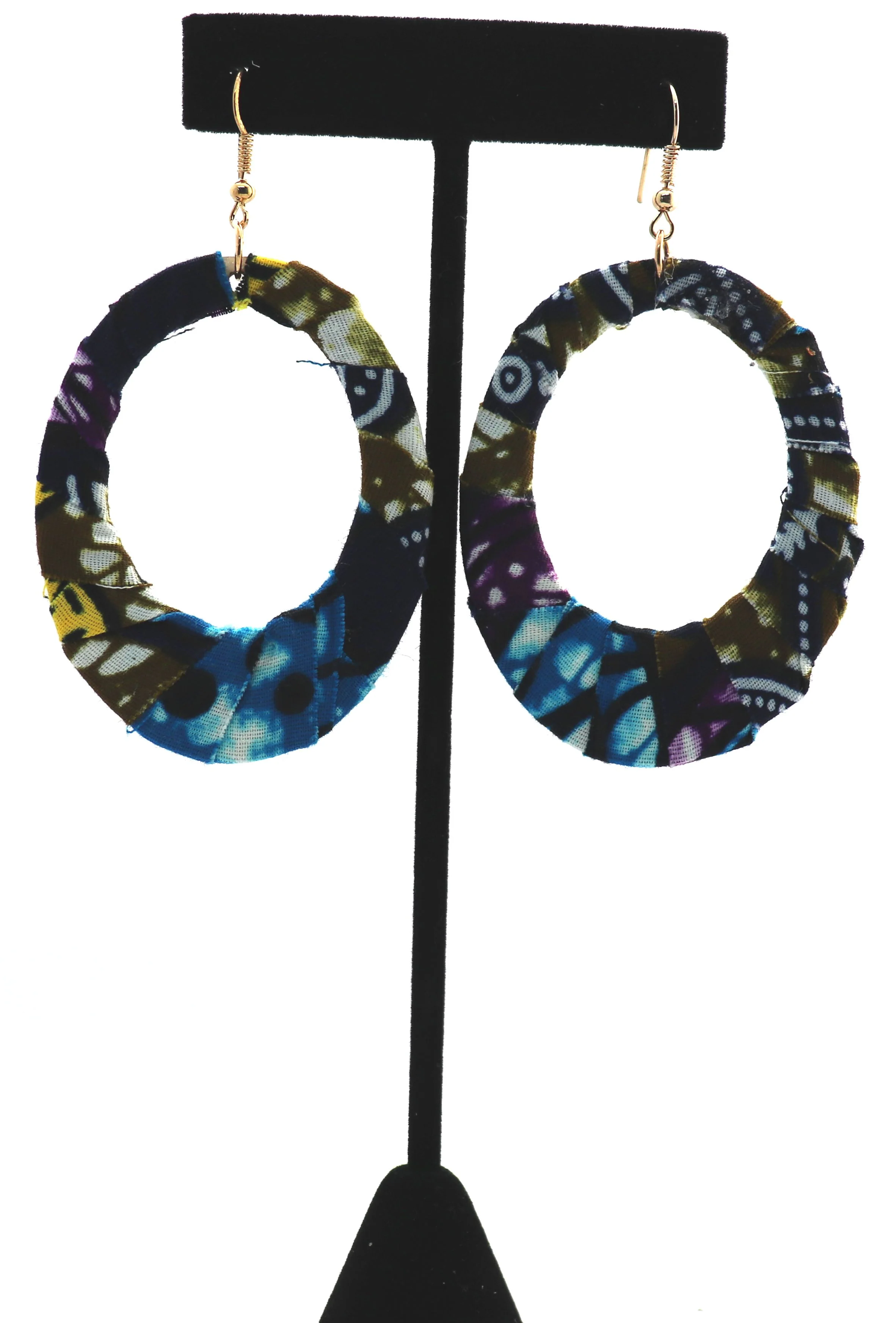 African Print Oval Hoops 1 - Image 6