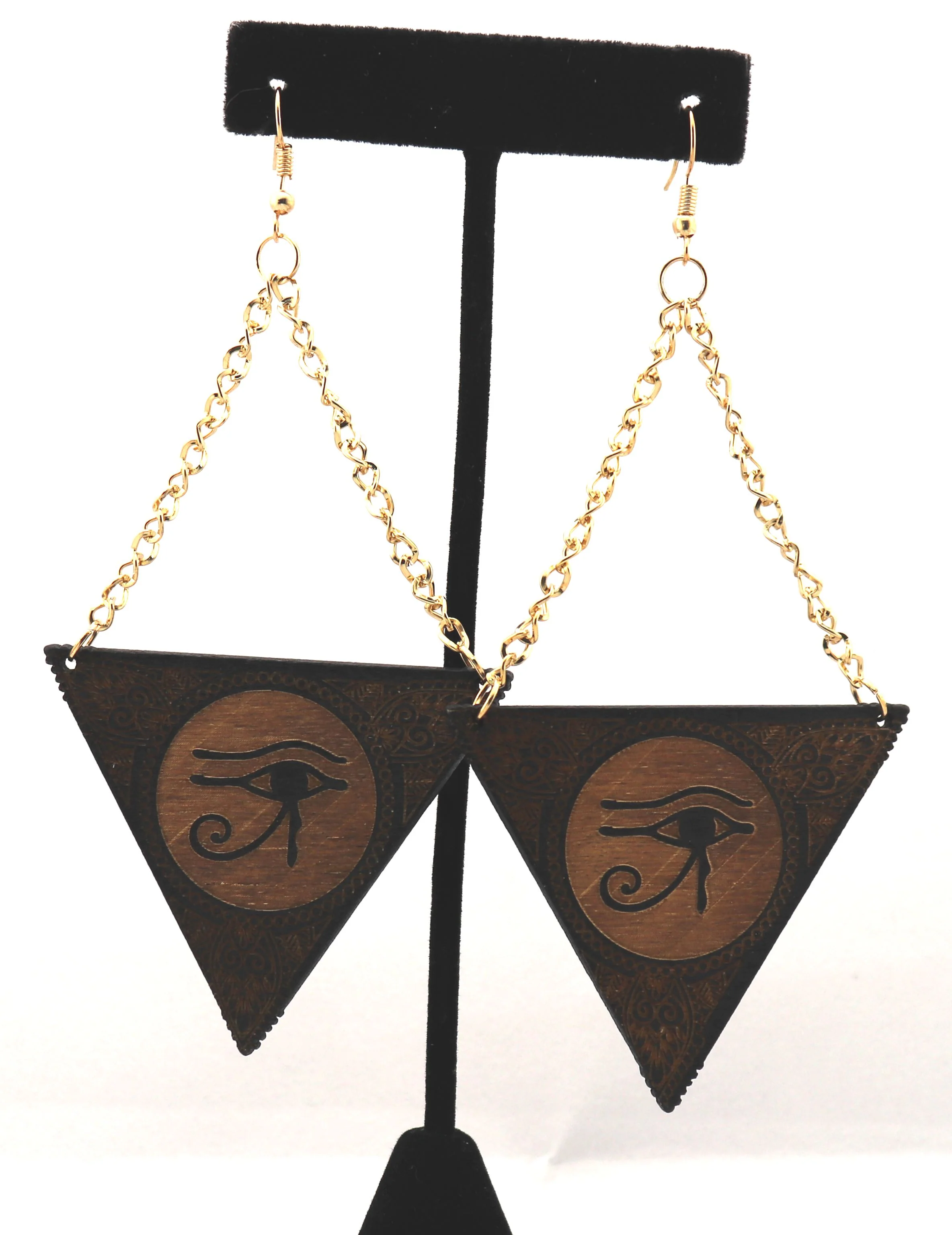 Eye of Ra Pyramid Earrings