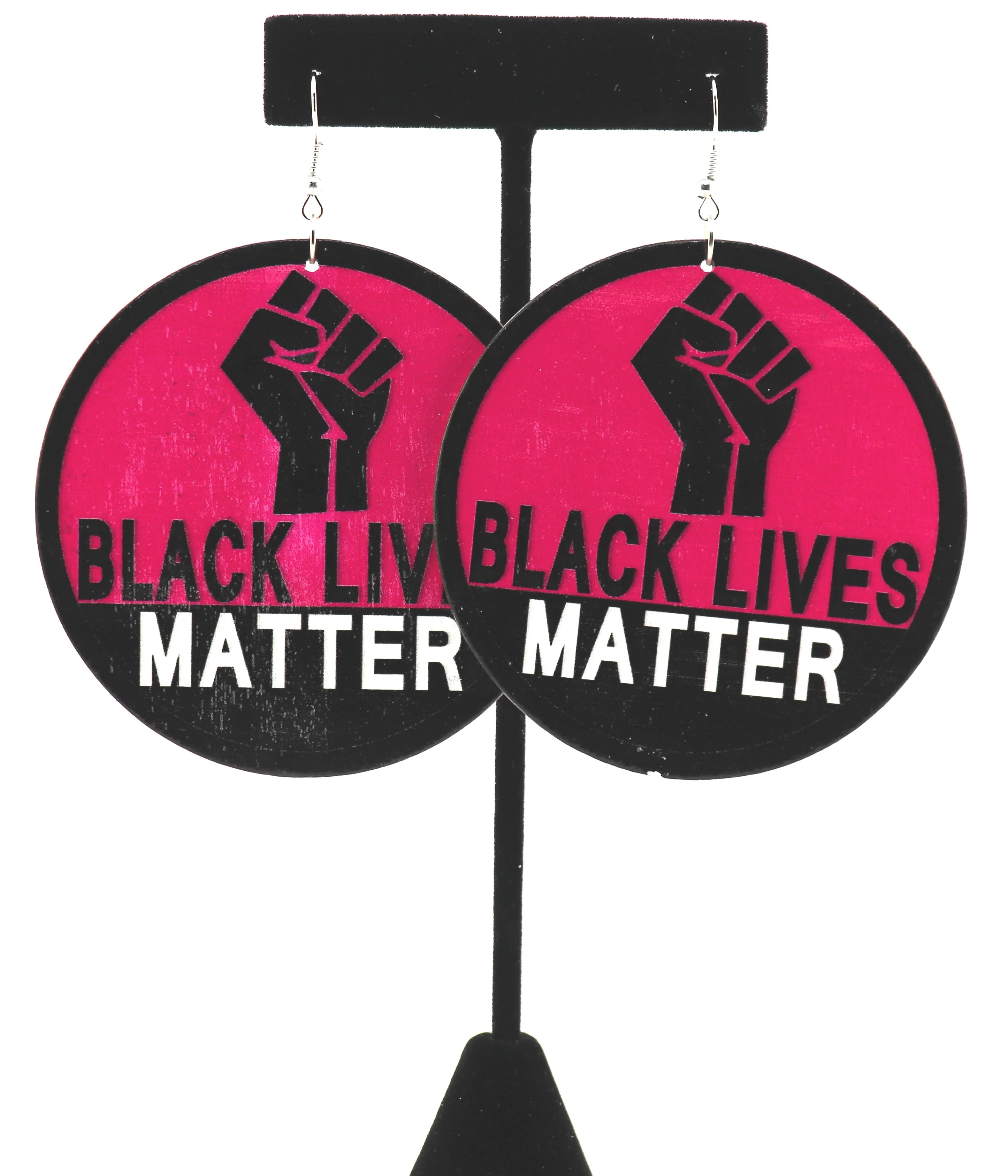 Large BLM 2 Earrings - Image 4
