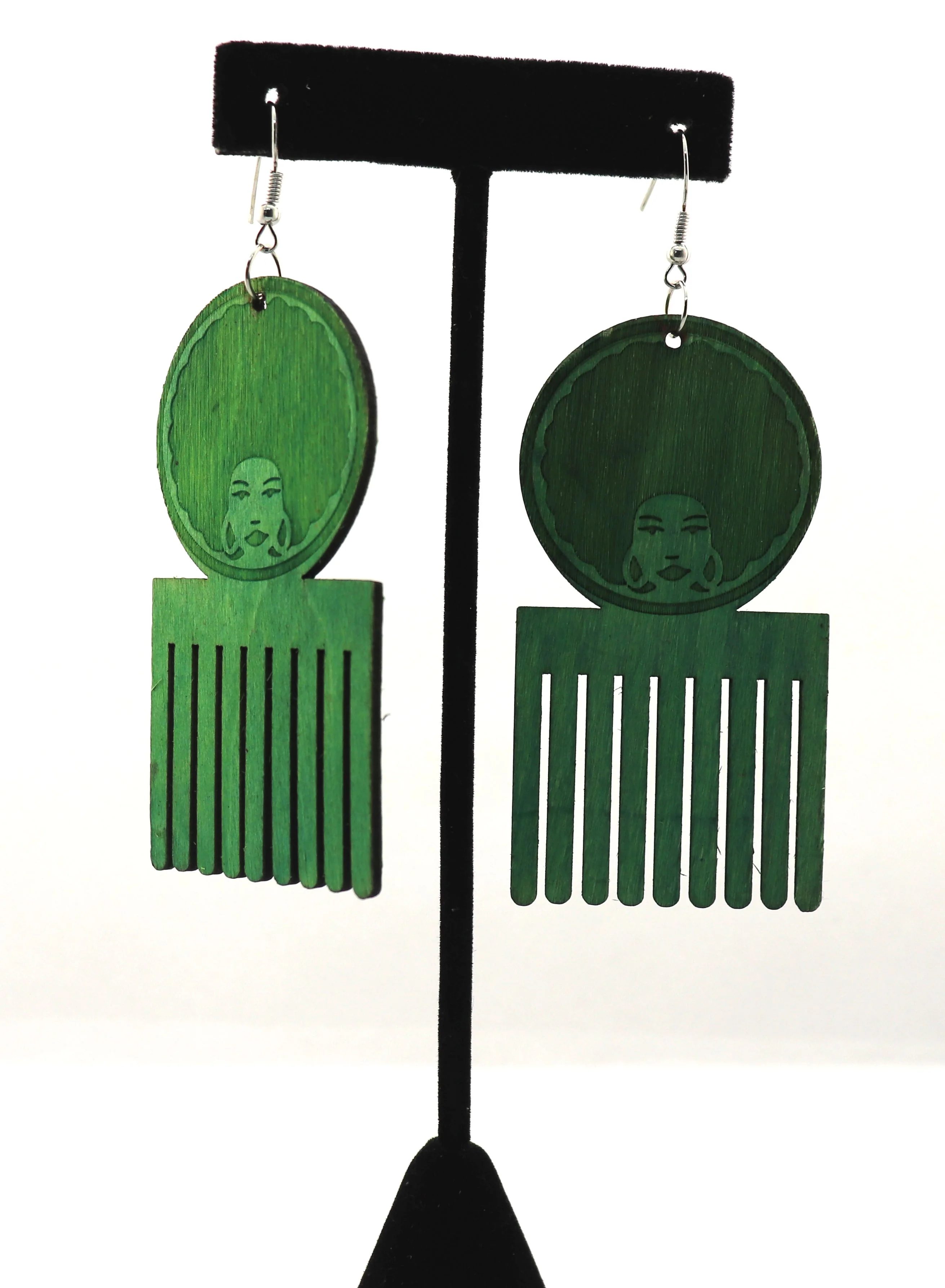 Pretty Afro Combs Earrings - Image 2